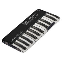 Personalised Glossy Piano Keys iPod Case-Mate Cases