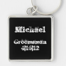Personalised Groomsman Keychain