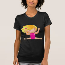Personalised Gymnastics Girl Gifts Shirt