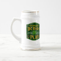 Personalised Irish Pub Sign Coffee Mug