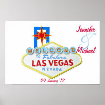 Personalised Las Vegas Commemorative Posters