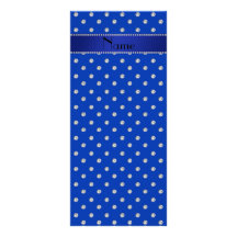 Personalised name blue diamonds rack card