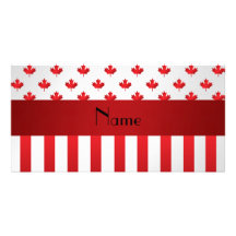 Personalised name Canada Custom Photo Card