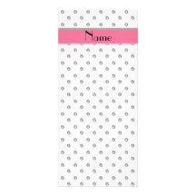 Personalised name white diamonds full colour rack card
