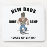 Personalised New Dads Boot Camp Gift Mouse Mats