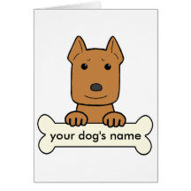 Personalised Pitbull Greeting Cards