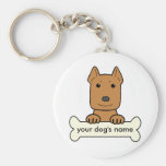 Personalised Pitbull Keychain