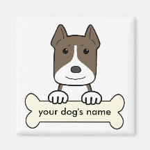 Personalised Pitbull Magnet