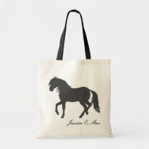 Personalised Pony Silhouette Bag