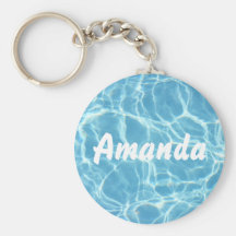 Personalised Pool Water Keychain