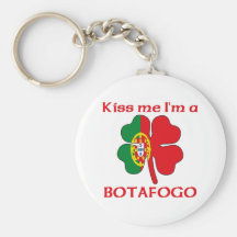 Personalised Portuguese Kiss Me I'm Botafogo Key Chain