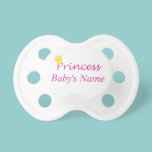 Personalised "Princess" Name Baby Pacifier pacifiers