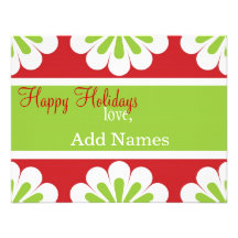 Personalised Retro Holiday Card Announcement