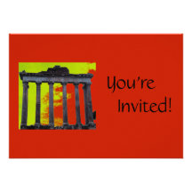 Personalised Roman Forum Italian Dinner Party Personalised Announcements