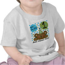 Personalised Teddy Bear 1st Birthday T-shirt