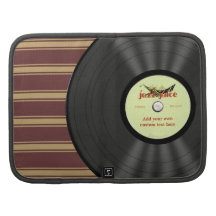 Personalised Vintage Jazz Vinyl Record Folio Case Organizers