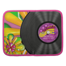 Personalised Vintage Rock Vinyl Record Folio Case Organizer