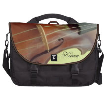 Personalised Violin Design Laptop Bag