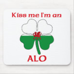 Personalised Welsh Kiss Me I'm Alo Mouse Pads