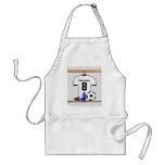 Personalised white and black football soccer Jerse Aprons