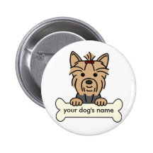 Personalised Yorkie Button