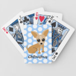 Personalizable Tan Chihuahua Bicycle Poker Cards