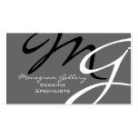 Personalized Custom Monogram Business Card