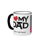 Personalized I Love My Dad Photo Mug
