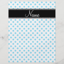 Personalized name Blue stars Flyers