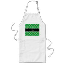 Personalized name Green moroccan Aprons