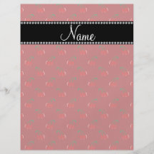 Personalized name red cherries flyer design