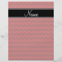 Personalized name red chevrons custom flyer