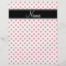 Personalized name Red stars Flyer Design