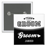 Personalized Team Groom Groom Button
