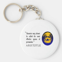 Persuasion, Aristotle quotation keyring/keychain