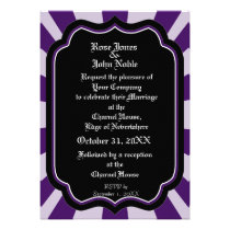 Pervade Ebony VI (Indigo) Wedding Invitation invitations