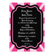Pervade Ebony VI (Magenta) Wedding Invitation invitations
