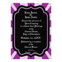 Pervade Ebony VI (Purple) Wedding Invitation invitations