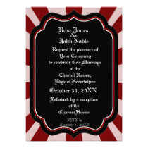 Pervade Ebony VI (Red) Wedding Invitation invitations