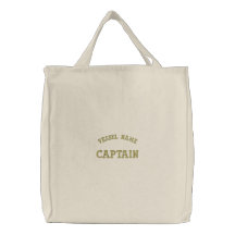 Pesonalised Boat Name Captain Bag