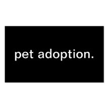 Pet Adoption Business Card Templates