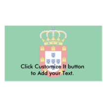 Peter Ii Of Portugal, Portugal flag Business Card