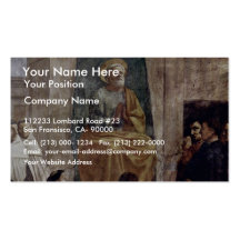 Peter In Cathedra By Masaccio (Best Quality) Business Card Template