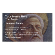 Peter In Cathedra  By Masaccio (Best Quality) Business Card Template