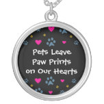 Pets Leave Paw Prints on Our Hearts Pendants