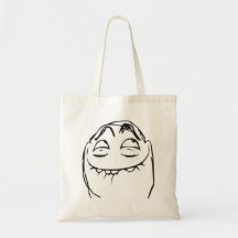 PFFTCH Laughing Rage Face Comic Meme Canvas Bags