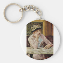 Pflaume by Edouard Manet Keychains