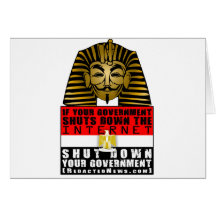 Pharaoh Fawkes Greeting Cards
