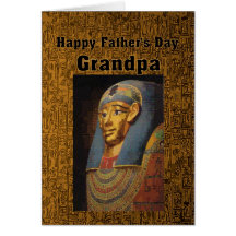 Pharaoh Grandpa Happy Father's Day Humour Greeting Card