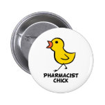 Pharmacist Chick Pinback Button
